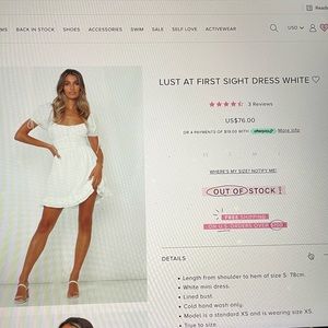 NWT Hello Molly Lust at First Sight White Dress